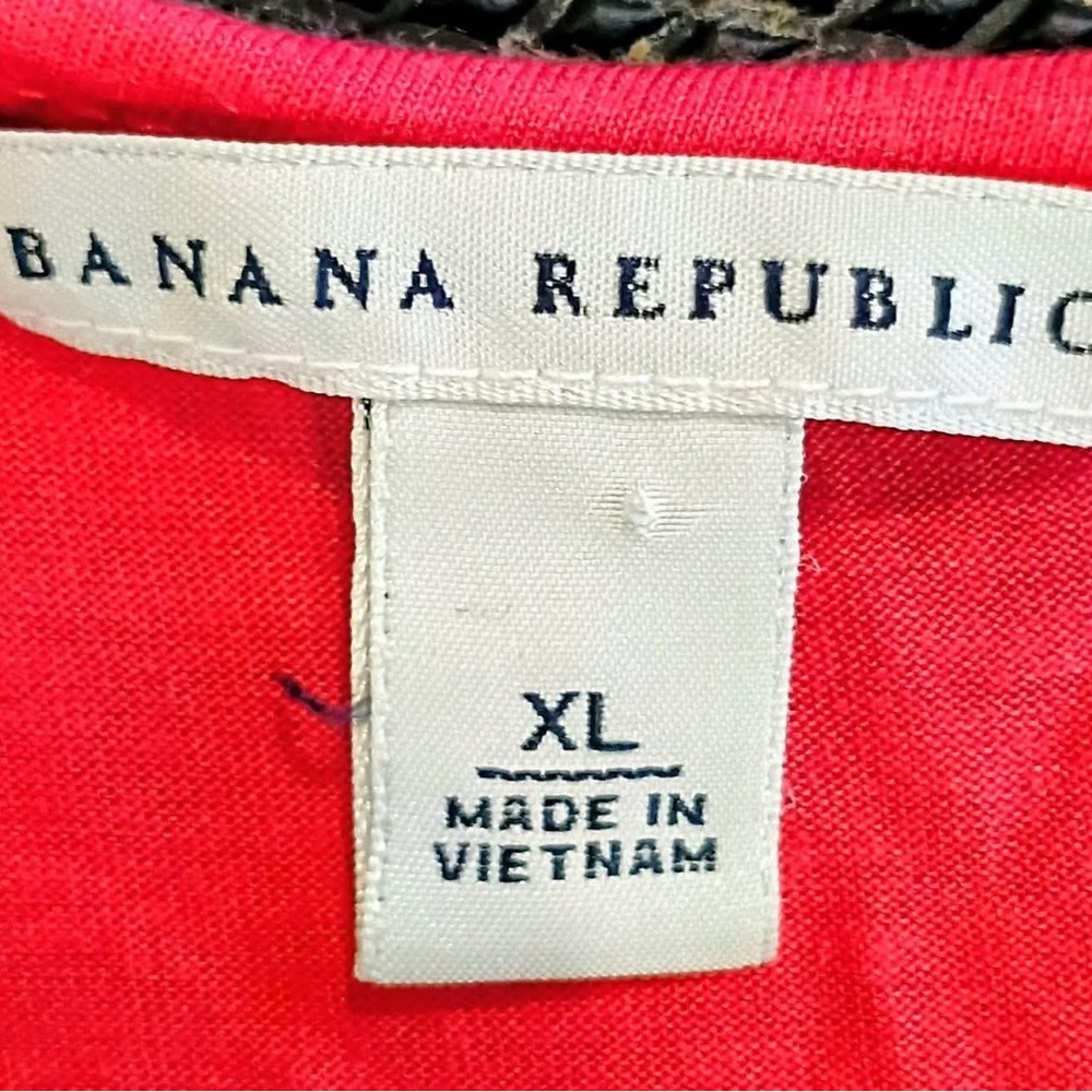 Banana Republic Red Ruffle-Trim Sleeveless Cardigan - Picture 3 of 4